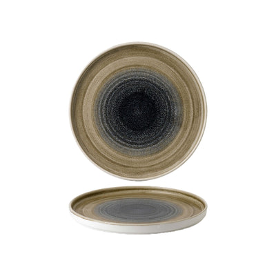 Churchill Stonecast Aqueous Piatto Piano Impilabile Marrone 26 cm 6 Pezzi