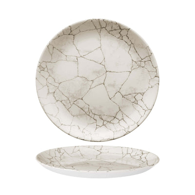 Churchill Studio Prints Kintsugi Grigio Agata Piatto Piano 26 cm 12 Pezzi