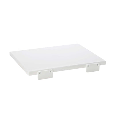 Tagliere Professionale Polietilene Alta Densità Bianco con Battente 40x30 cm H 2