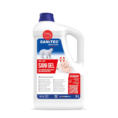 Sani Gel Igienizzante Mani a Base Alcolica 5 Litri 2 Pezzi