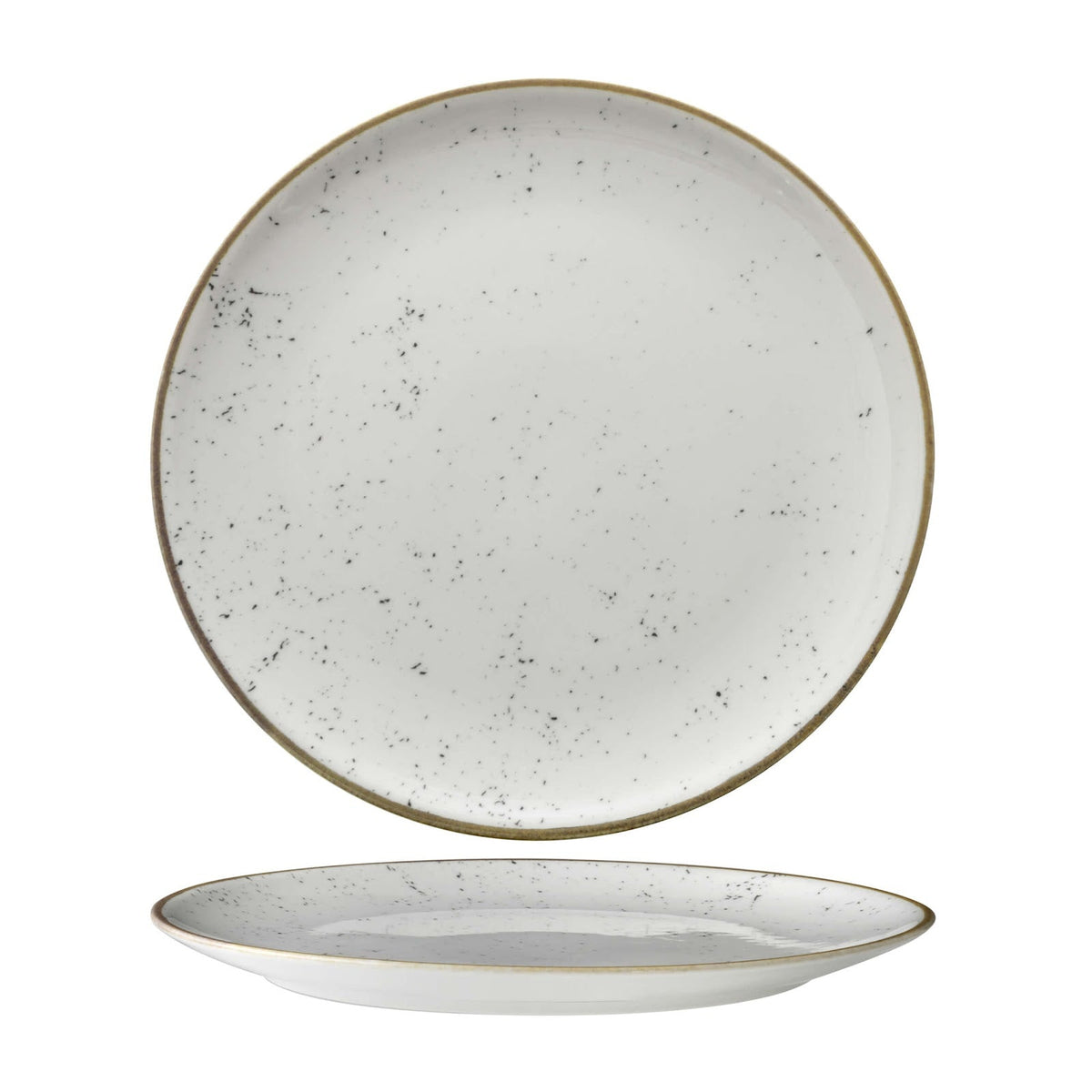 Saturnia Stains Piatto Piano in Porcellana Digital Print 28 cm 6 Pezzi