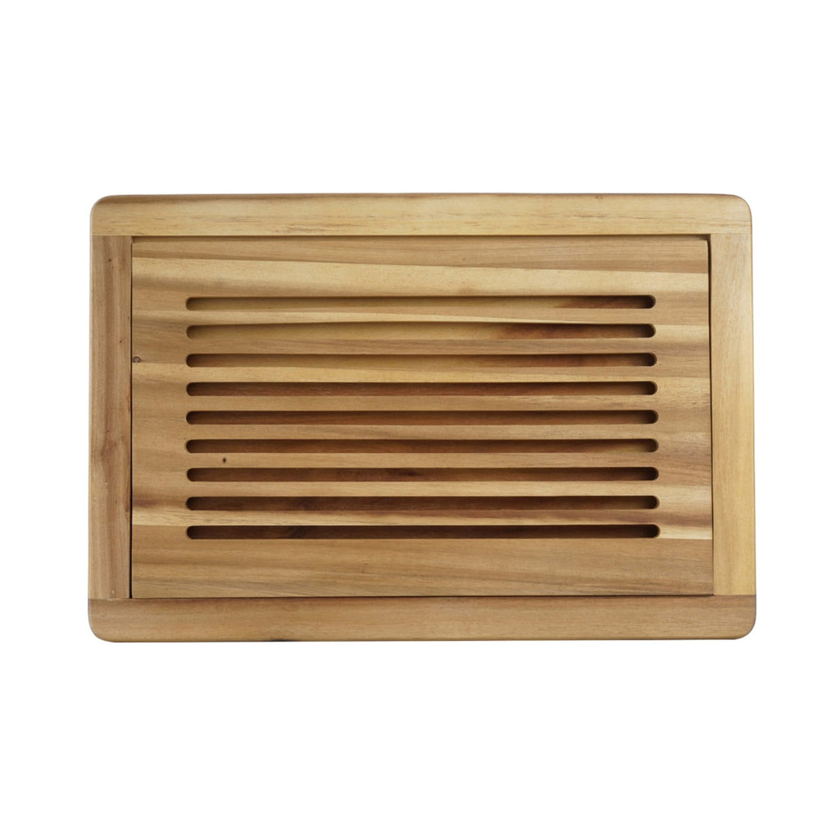 Tagliere Pane in Legno di Acacia con Raccoglibriciole 47,5 x 32 cm H 2 cm