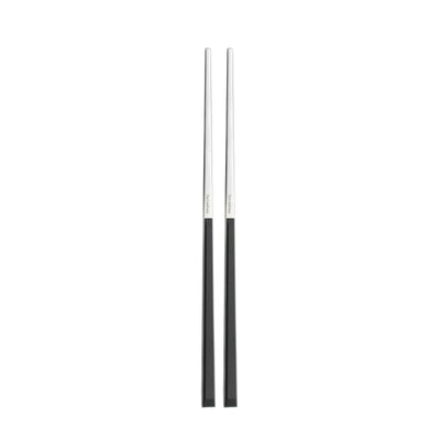 Pinti Sushi Pro Set 2 Bacchette in Acciaio Inox 18/10 Nere 12 Pezzi