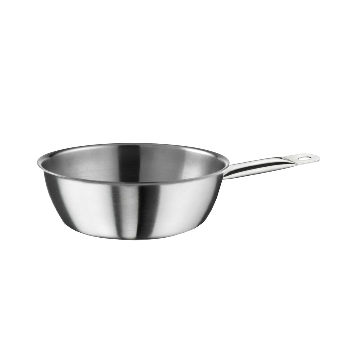 Pinti 3 Layers Casseruola Conica in Acciaio Inox 18/10 Trimetallo Induzione Ø 18 cm