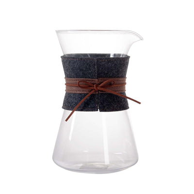 ILSA Caraffa Coffee Brewing in Vetro Borosilicato con Fascia in Tessuto 90 cl