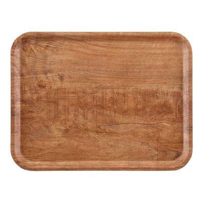 Cambro Vassoio Rettangolare in Laminato Effetto Legno 35x24 cm