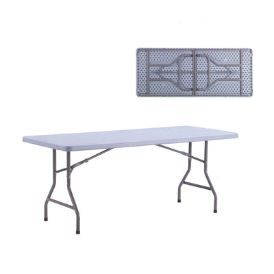 Tavolo Catering Rettangolare con Gambe Pieghevoli 152x75 cm H74