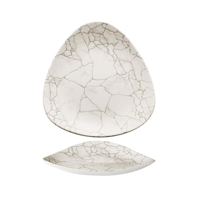 Churchill Studio Prints Kintsugi Agate Grey Piatto Piano Triangolare 22,9 cm 12 Pezzi