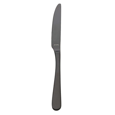 Amefa Austin PVD Nero Satinato Coltello da Tavola Manico Pieno Confezione 12 Pezzi