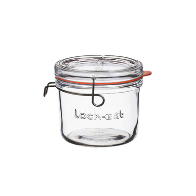 Bormioli Luigi Lock-Eat Barattolo Vetro con Tappo e Guarnizione 50 cl 6 Pezzi