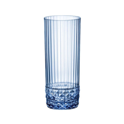 Bormioli Rocco America '20s Sapphire Blue Bicchiere Long Drink 40 cl 6 Pezzi