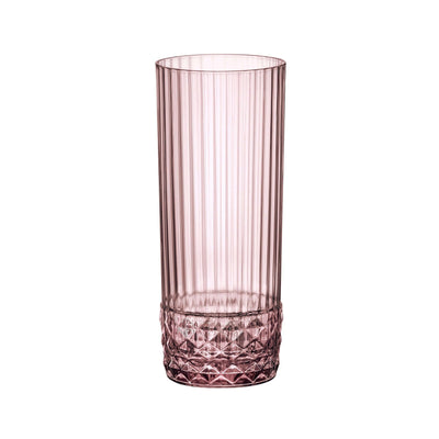 Bormioli Rocco America '20s Liliac Rose Bicchiere Long Drink 40 cl 6 Pezzi