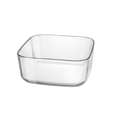 Bormioli Rocco Buffet Organize Contenitore Quadrato in Vetro 22x22 cm 4 Pezzi