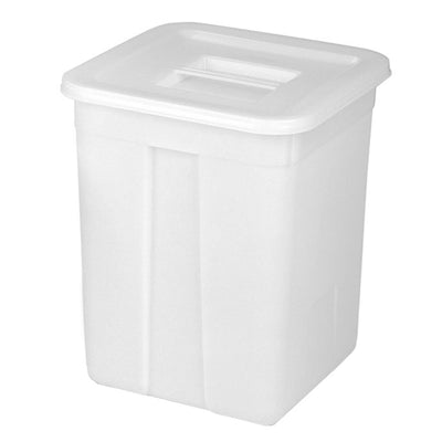 Contenitore Quadrato per Stoccaggio Alimenti con Coperchio HDPE 60 Litri