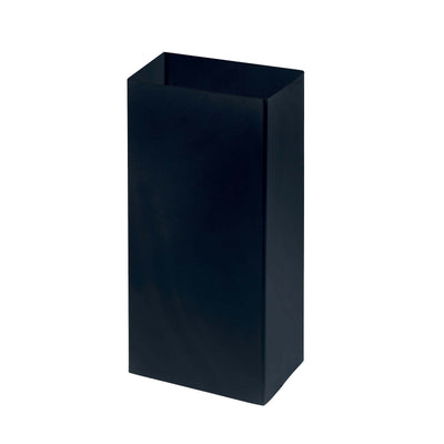 Gettacarte in Metallo Verniciato Nero con Reggisacco 42 Litri