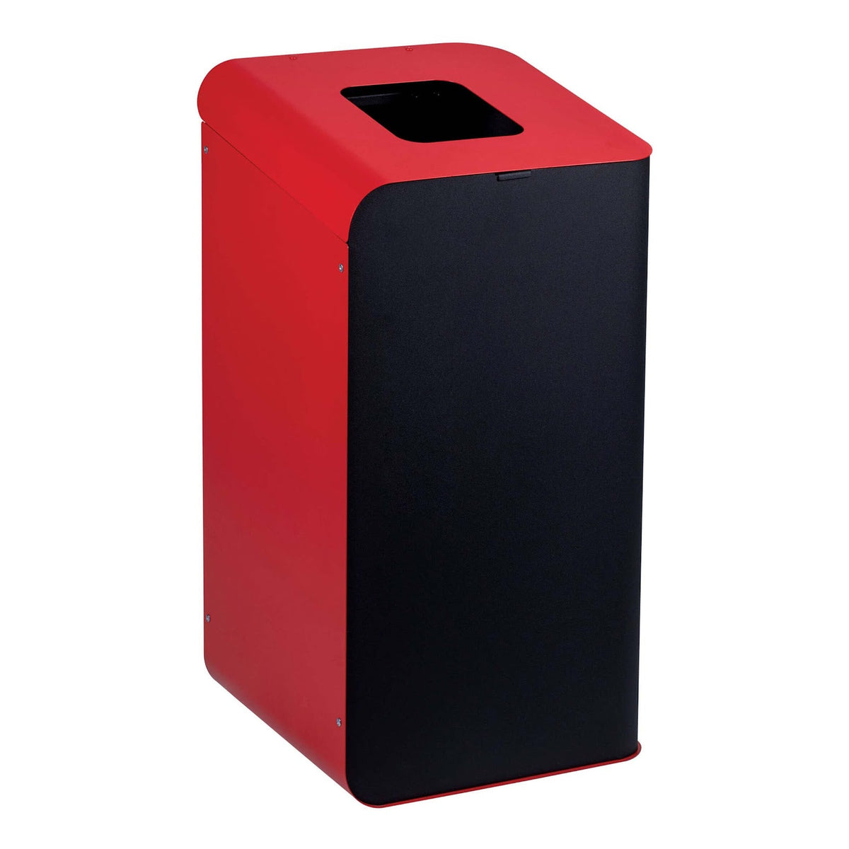 Gettacarte Nero e Rosso con Reggisacco 80 Litri 42,6x39 cm H 78