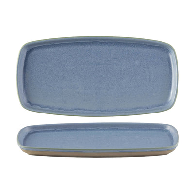 Churchill Emerge Blu Oslo Vassoio Rettangolare in Ceramica 30x14,7 cm 6 Pezzi
