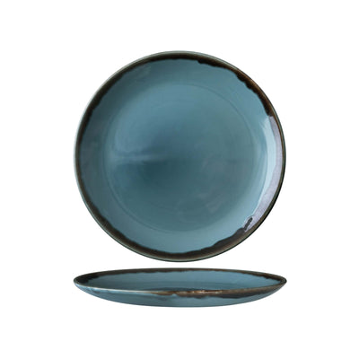 Dudson Harvest Blu Piatto Frutta in Ceramica Decorata a Mano Ø 21,7 cm 12 Pezzi