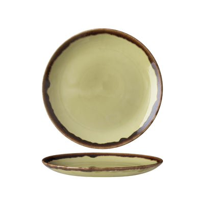 Dudson Harvest Verde Piatto Frutta in Ceramica Decorata a Mano Ø 21,7 cm 12 Pezzi