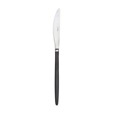 Amefa Soprano Coltello Tavola Manico Pieno PVD Nero Satinato 12 Pezzi