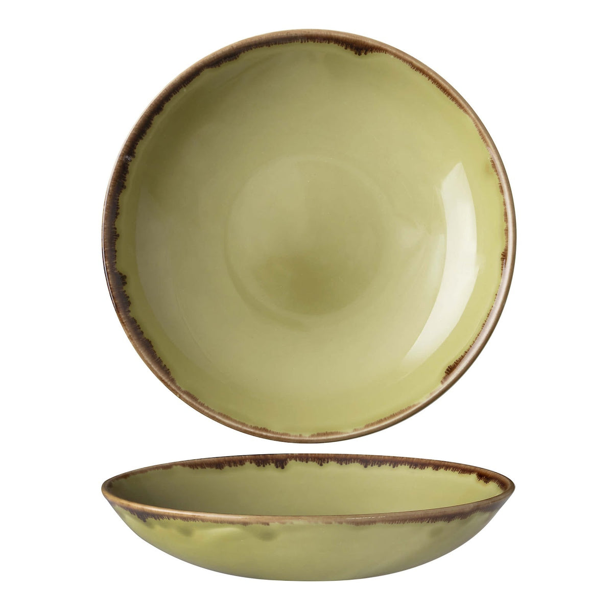 Dudson Harvest Verde Piatto Fondo Coppa 24,8 cm 12 Pezzi