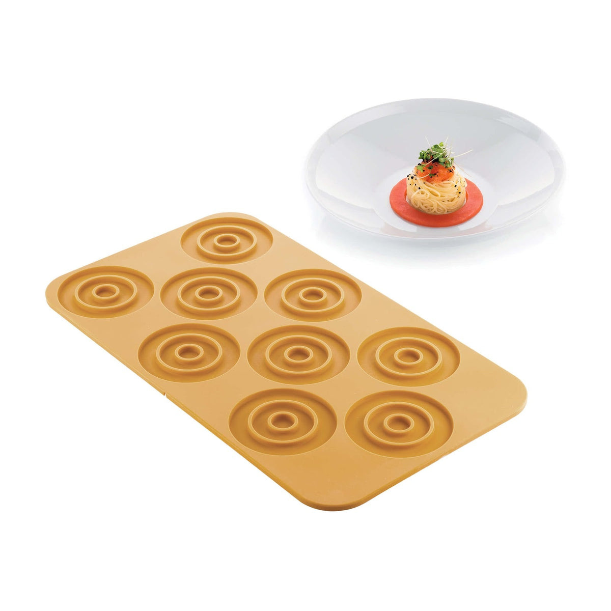 Stampo Silicone Cerchio 3.0 per 9 Cerchi Ø 10 5,8 2,2 cm