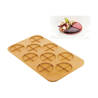 Stampo in Silicone Cerchio 4.0 per 9 Dischi Ø 10 cm in 4 Sezioni