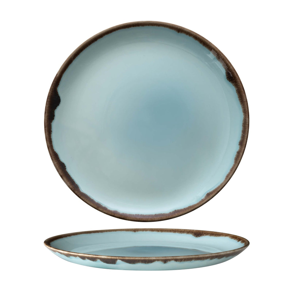 Dudson Harvest Turchese Piatto Piano Ceramica 26 cm 12 Pezzi