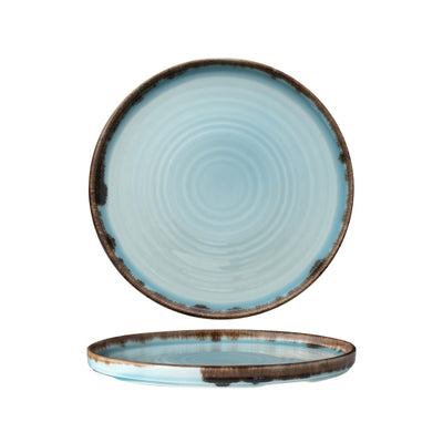 Dudson Harvest Turchese Piatto Piano Impilabile 21 cm 6 Pezzi