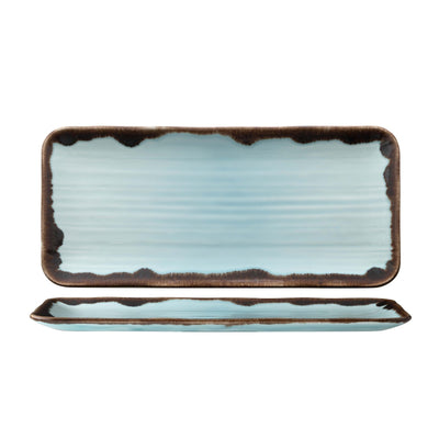 Dudson Harvest Turchese Vassoio Rettangolare 34,6x15,6 cm 6 Pezzi