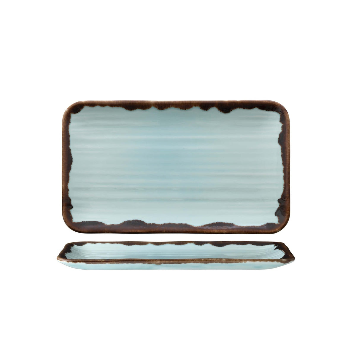 Dudson Harvest Turchese Vassoio Rettangolare 27x16 cm 12 Pezzi