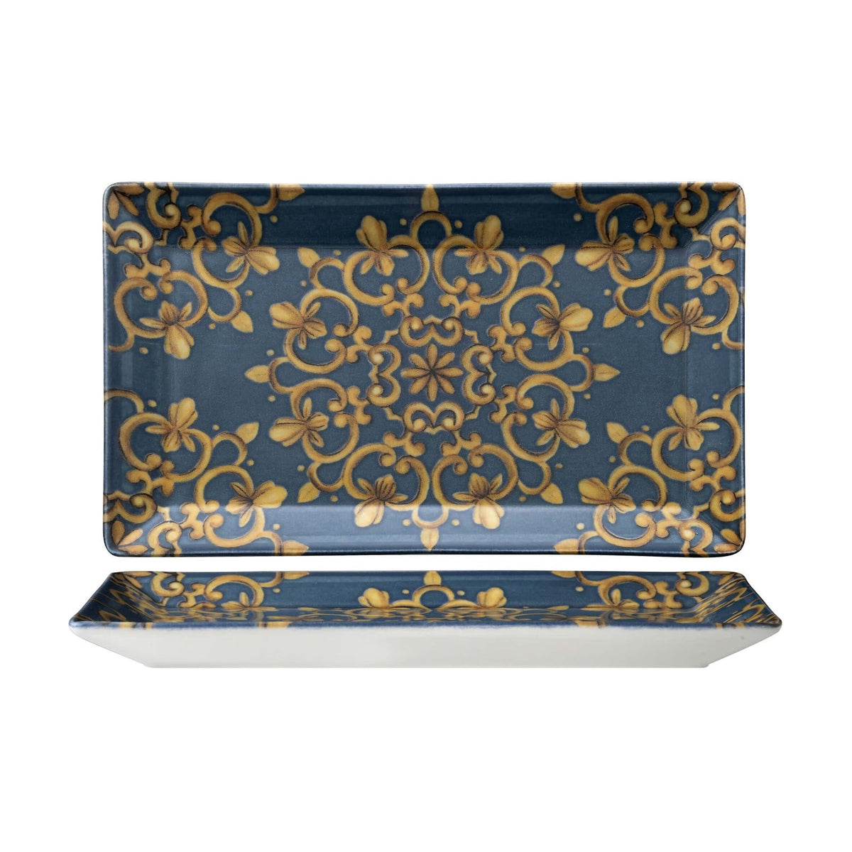 Saturnia Royal Vassoio Rettangolare in Porcellana 29x17,5 cm 6 Pezzi