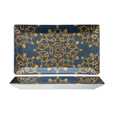 Saturnia Royal Vassoio Rettangolare in Porcellana 29x17,5 cm 6 Pezzi