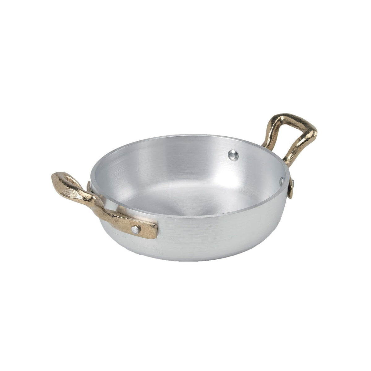 Agnelli Tegame 2 Manici in Alluminio da Servizio Ø 14 cm H 4