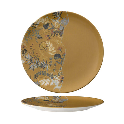 Monaco Botanica Mostarda Piatto Piano 26 cm 6 Pezzi