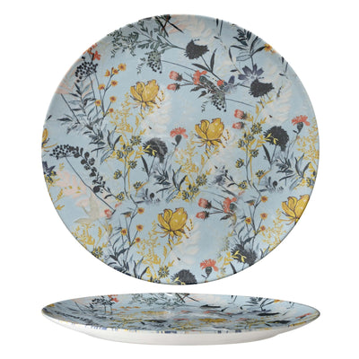 Monaco Botanica Azzurro Piatto Piano 32 cm 6 Pezzi