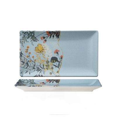 Tokyo Botanica Azzurro Vassoio Rettangolare 25x15 cm 6 Pezzi