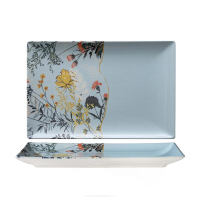 Tokyo Botanica Azzurro Vassoio Rettangolare 30x20 cm 6 Pezzi