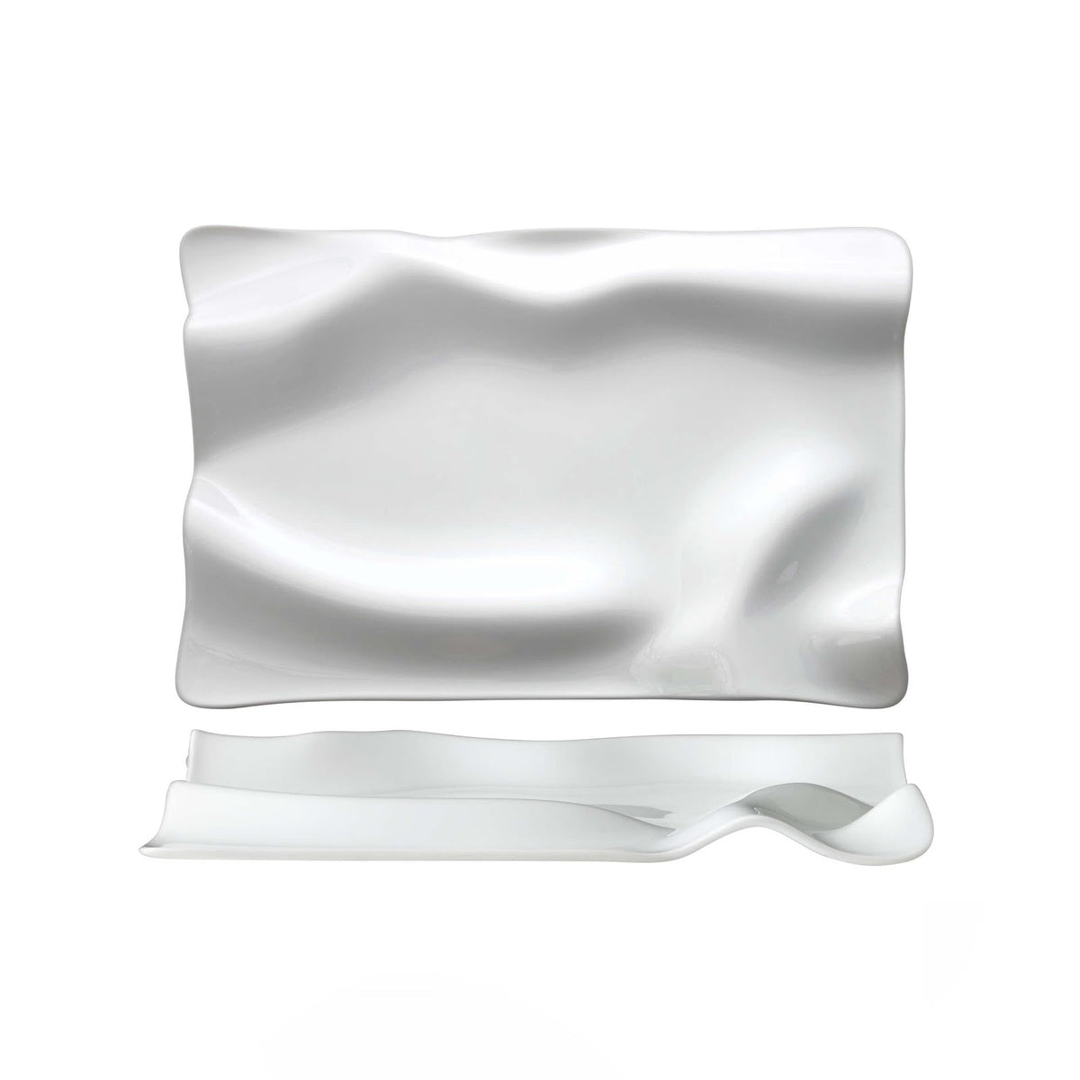 Creative Flow Piatto Gourmet Impilabile 30x20 cm 2 Pezzi