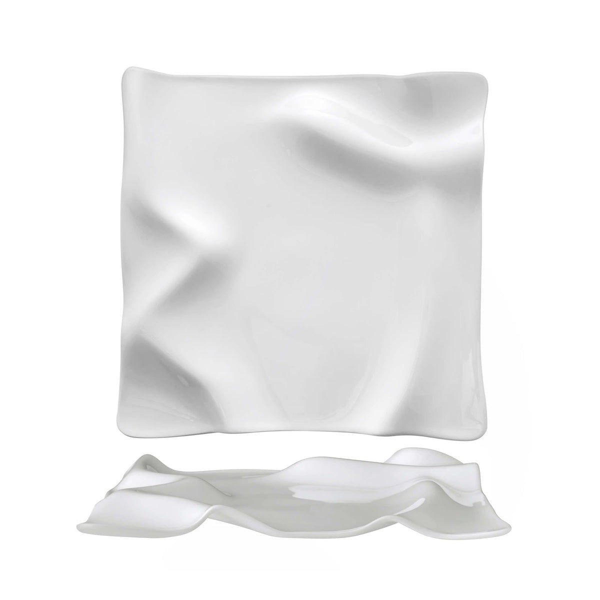 Creative Flow Piatto Gourmet Impilabile 27x27 cm 2 Pezzi