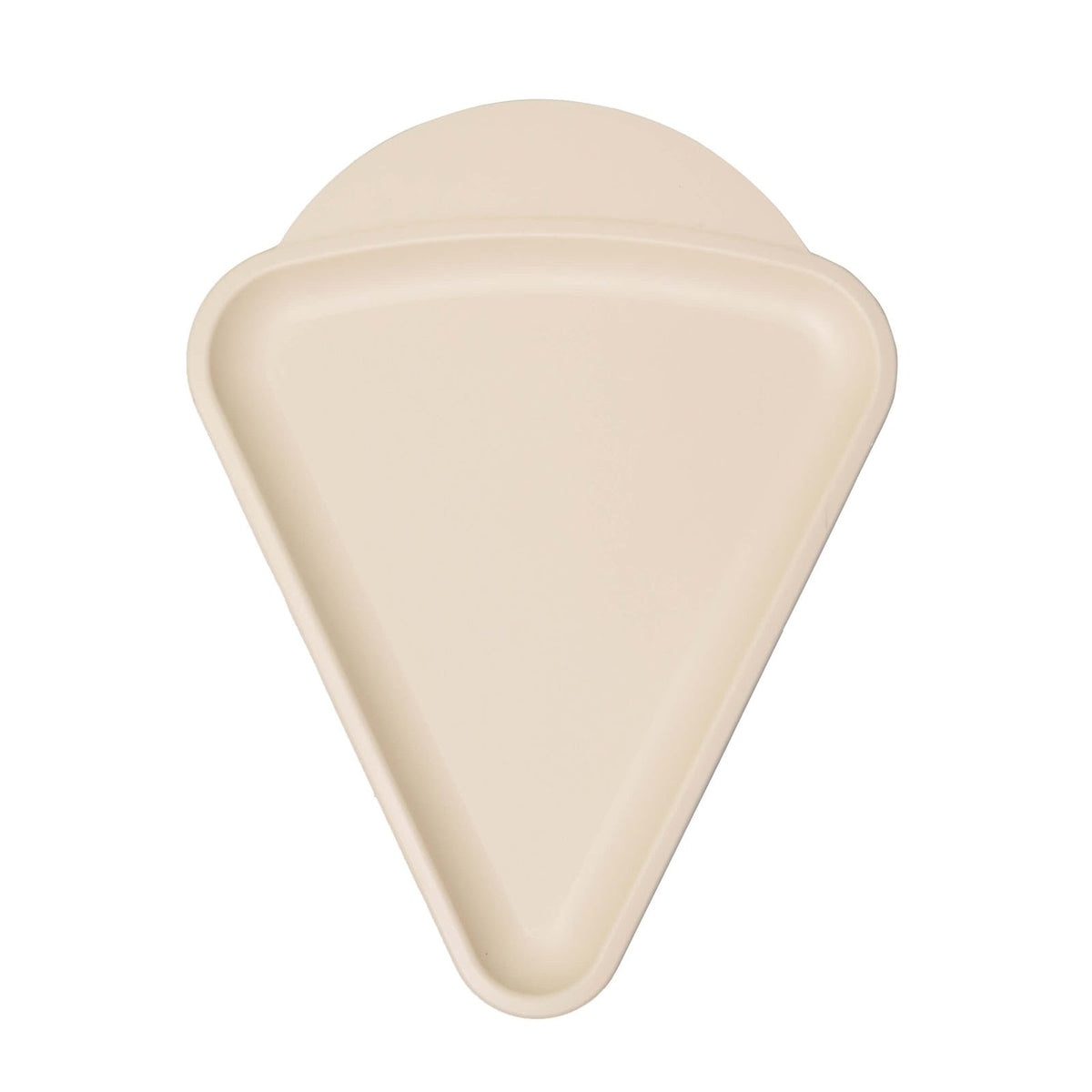 Vassoio Pizza Triangolare con Manico in Polipropilene Avorio 31x24 cm