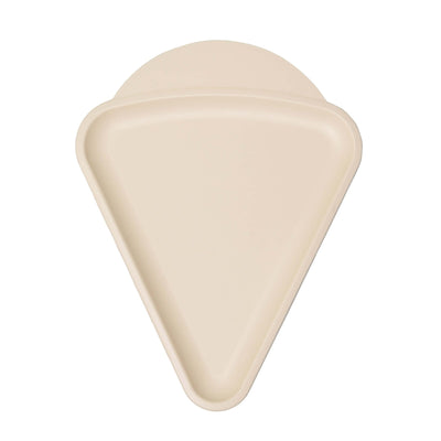 Vassoio Pizza Triangolare con Manico in Polipropilene Avorio 31x24 cm