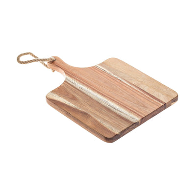 Tagliere Rettangolare in Legno di Acacia con Manico 35x24,5 cm