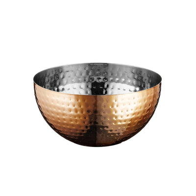 Coppa Martellata in Acciaio Inox Placcato Rame 15 cm H8