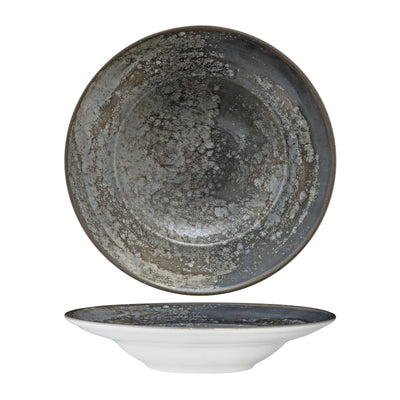 Gural Crater Piatto Pasta New Bone China 26 cm 6 Pezzi