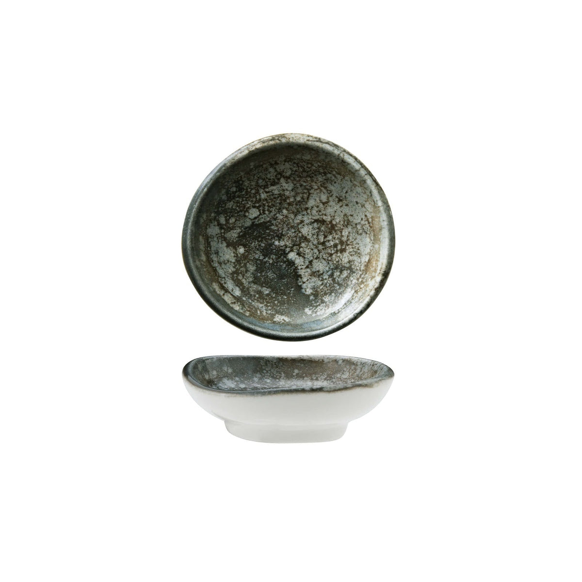 Gural Crater Coppetta Tonda New Bone China Ø 8 cm 12 Pezzi