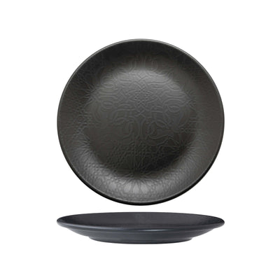 Gural Black Matt Piatto Frutta New Bone China Nero Opaco 21 cm 12 Pezzi