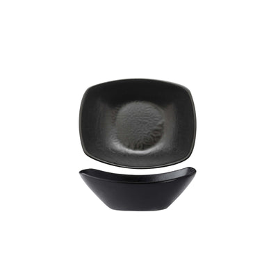 Gural Black Matt Coppetta Rettangolare New Bone China 10x7,5 cm 12 Pezzi