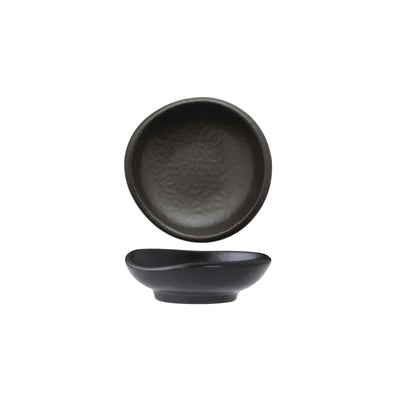 Gural Black Matt Coppetta Tonda New Bone China Ø8 cm 12 Pezzi