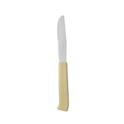 Coltello da Tavola Manico in Plastica Avorio Confezione 24 Pezzi